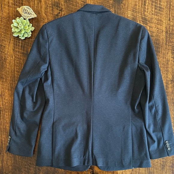 7Diamonds | Dark Blue “Bandon” Stretch Slim Fit Blazer, Size L - Picture 3 of 9
